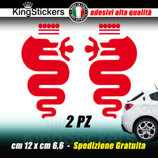 2 Adesivi Biscione ALFA ROMEO