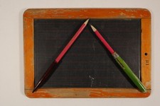 Vecchia lavagna in ardesia con