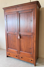 Armadio appendiabiti due ante epoca fine 800 con due cassetti - RESTAURATO