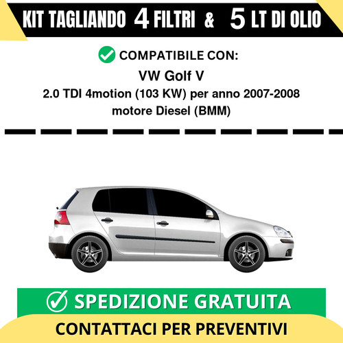 Tagliando per golf - v, 2.0