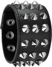 Polsino Punk Chiodi Rotondi