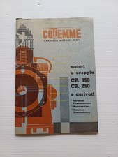 COTIEMME motori industriali CA 150 CA 250 1973 manuale uso+catalogo ricambi