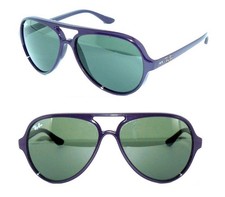 OCCHIALI DA SOLE RAY BAN VERDE VIOLA RB 4125 737 CATS 4376 PILOT OCCHIALE 4162 ASTUCCIO 3025