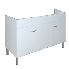 Mobile Sottolavello da Cucina 120x50x69 cm con 2 Ante in Nobilitato Bianco