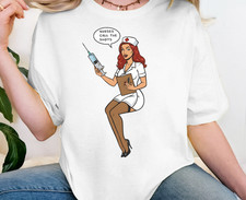 T-shirt pinup infermiera sexy