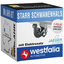 Westfalia Gancio di Traino Rigido per Peugeot Partner 97-08 con Kit Elettrico 7 Poli