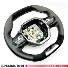 Volante In Pelle Nero Bianco