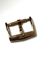 FIBBIA VINTAGE IN ORO ROSA PLACCATA 14mm. PER PATEK PHILIPPE
