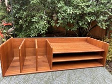 Vintage Nordisk Andels - Organizer da scrivania moderno danese in teak Eksport Mid-Century