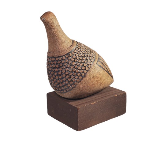 Scultura uccellino quaglia