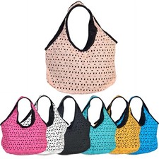 Borsa Shopper Hobo Con Ricamo
