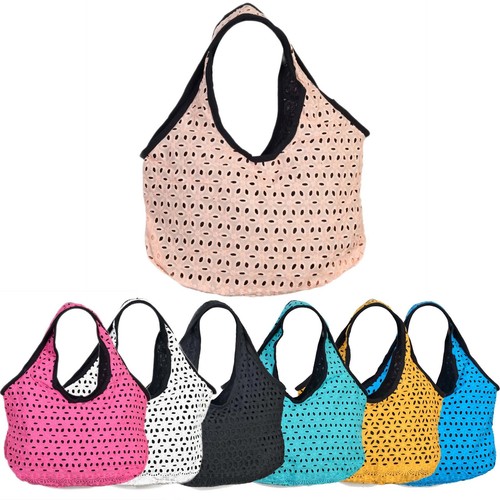 Borsa shopper hobo con ricamo - borsa,