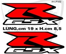 Adesivi per carene laterali moto modello GSX R 1000 cm.19x8,5 "JP102"