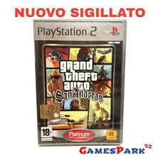 GRAND THEFT AUTO GTA SAN ANDREAS PS2 PLAYSTATION 2 GIOCO NUOVO PER Italiano PAL