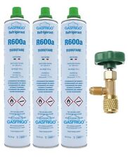 NR. 3 BOMBOLA GAS REFRIGERANTE R600A R600 420 GR + RUBINETTO - FRIGO FREEZER
