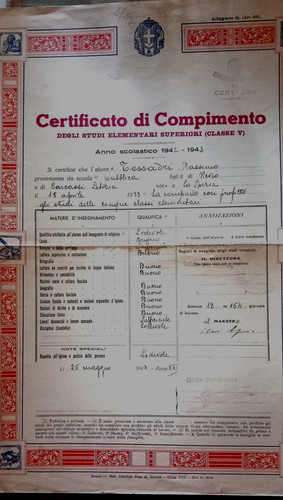 Certificato pagella - pagella, 5