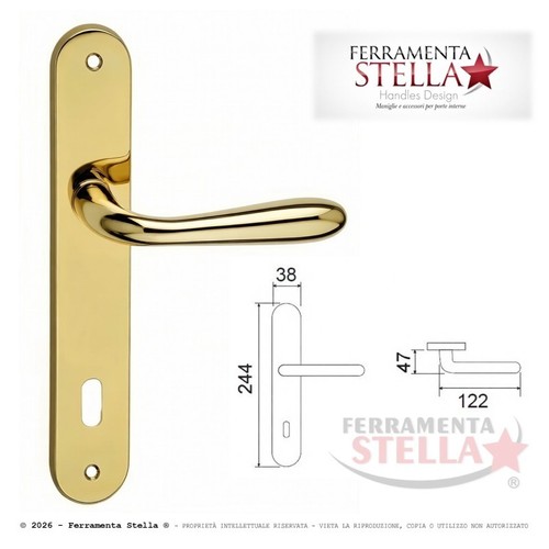 Coppia maniglie con placca - con,