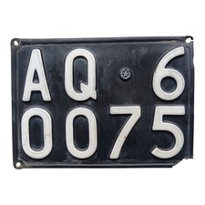 *HH* Antica Targa Auto Macchina Vintage Aquila Anni 60 70 AQ 