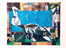 Bruno CASSINARI: Natura Morta, litografia, anni '80, arte moderna,design,grafica