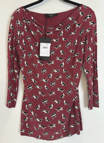 Top weekend max mara ornato - top,