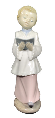 Statuina porcellana nao lladro - porcellana,