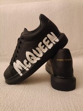Alexander McQueen Graffiti Nero Opaco Taglia 43