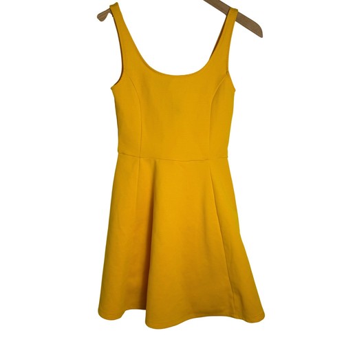 Mini abito pattinatore giallo - mini,