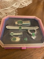 SET GIOIELLI VINTAGE 1986 JEWEL SECRETS VERDE SMERALDO