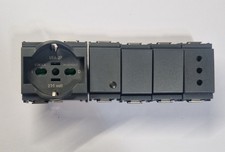 Stock lotto 5 pezzi vimar idea Prese shuko bipasso  e 10A  deviatore interrutt.