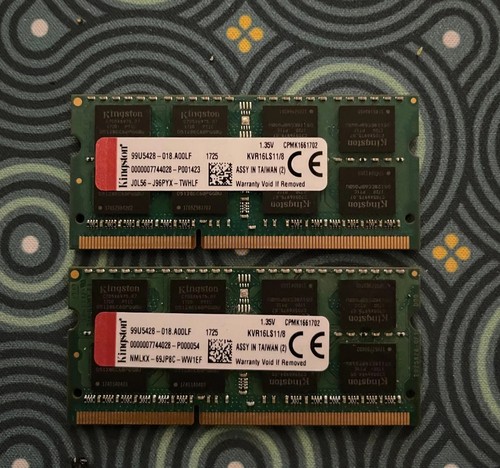 Kingston ddr3l 16gb - kingston,