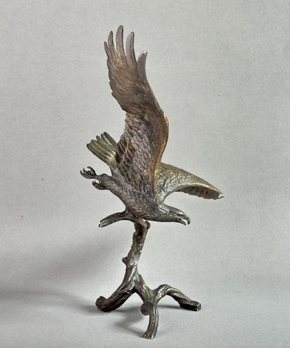 Aigle vol statue bronzo - aigle,