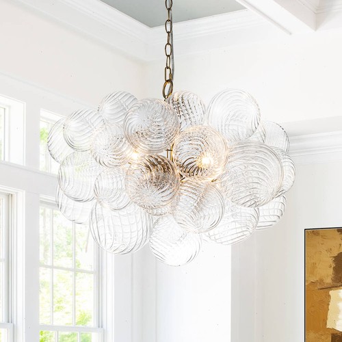 Lampadario vetro sfera bolla - , 3