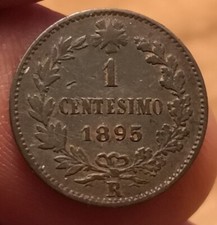 Moneta 1 Centesimo 1895, Umberto I, Rif. 6011