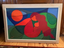 Quadro olio 70 anni nudo di