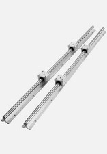 VEVOR 2PCS SBR20 1000mm Guida Lineare Guida Guida Guida Scorrevole 4 PZ SBR20UU Blocco Cuscinetti