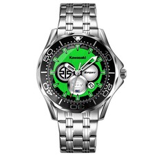 Orologio da polso uomo in Acciaio per Amanti Kawasaki Z750 Z1000 Ninja Moto Bike