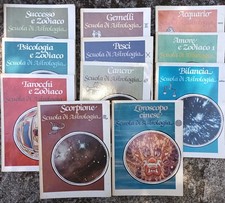 Lotto 11 volumi Scuola di astrologia zodiaco tarocchi oroscopo cinese amore ecc.