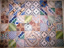 Mosaico mattonelle antiche - di,
