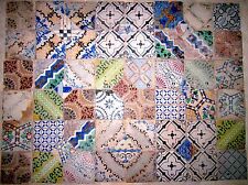 mosaico di mattonelle antiche  Sicilia pezzi di mattonelle20x20 arte lotto 154 