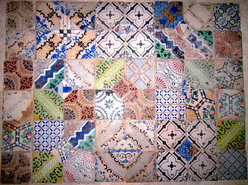 Mosaico mattonelle antiche - di,