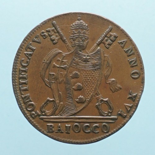 Pio vii baiocco - baiocco, 1816