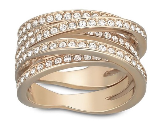 Anello spirale swarovski - a,