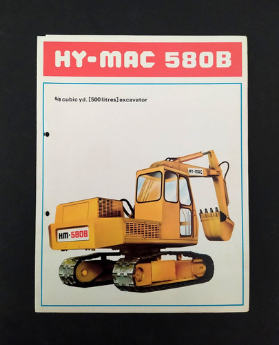 Brochure vintage mac 580 - vintage, hy-mac