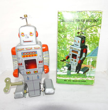 Piatto di latta retrò robot