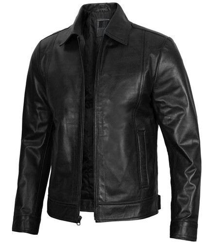 Giacca pelle classica con - pelle,