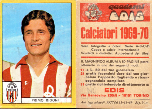 Edis 1969 calciatori - edis,