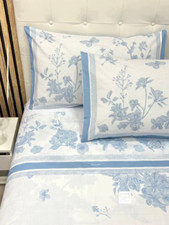 Completo Lenzuola Letto Matrimoniale Renato Balestra Vienna Puro Cotone 100%