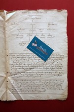 Albero Genealogico Manoscritto Giovanardi Baggiovara Modena 1818
