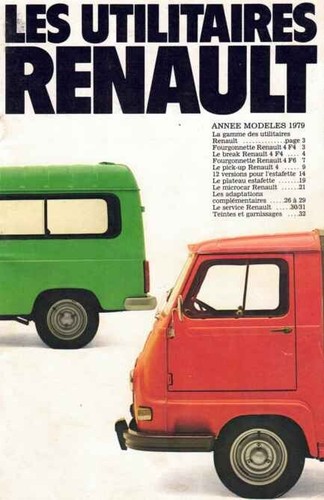 Brochure renault 4 - brochure,