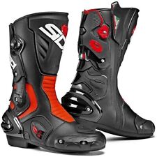 STIVALI BOOTS MOTO SPORT RACING PISTA SIDI VERTIGO 2  BLACK RED NERO ROSSO TG 45